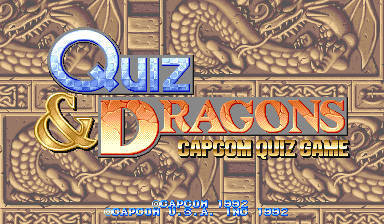 Quiz & Dragons: Capcom Quiz Game (USA 920701) Title Screen